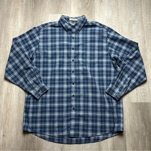 L.L. Bean Mid Weight Plaid Button Down Shirt